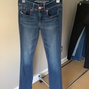 American eagle super stretch kick boot jeans